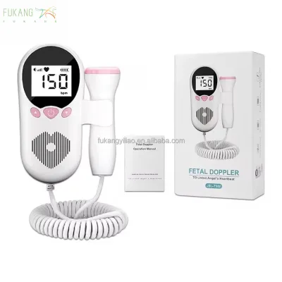 Medical Doppler Ultrasound Handheld Fetal Monitor with TFT Screen FUKANG FK-T502 Model CE Certified Removable Battery