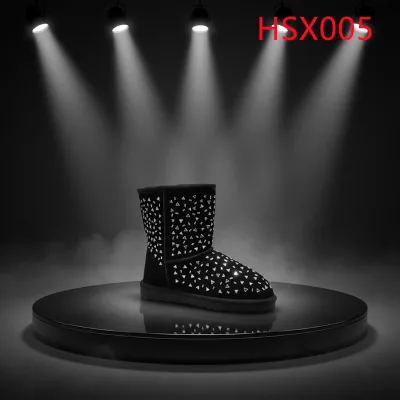 LXG,Snowscape Viewing Super Warm Lady Boots with Rhinestone Decoration Anti-drity Round Toe Snow Boots Popular in Chile HSX005