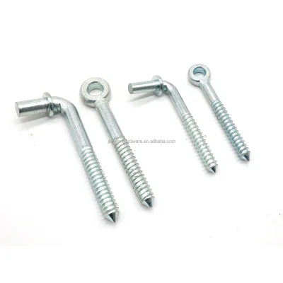Farm Gate Hinge Set Chain Link Fence Gate Post Hinge in Zinc Plated, Wood Post Lag Screw