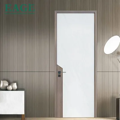 Foshan Building Material Wooden House Interior Doors Solid Wood Veneer MDF Wooden Door