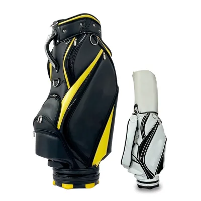 Hot Sale Wholesale Customer Logo Black and White Golf Club Sport Bag Stand Bag