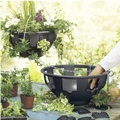 Hanging Baskets Outdoor for Flowers Plastic 3 Tier Hanging Wire Baskets Garden
