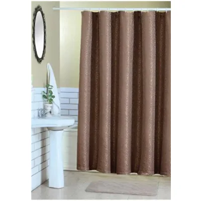 Wholesale Cheap Elegent Jacquard Fabric Polyester Shower Curtain for Bathroom