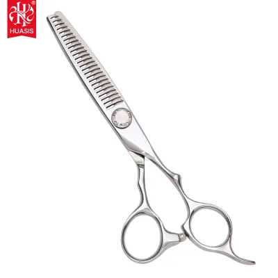 SG-613 Japan 440C Mirror Polished 61HRC Hardness Handmade Right-Handed Thinning Scissors 6inch 25 Teeth Trimming Scissors