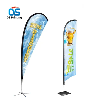 Weighted Base Water tank for Beach Flag Pole Thailand Teardrop Feather Flagpole 3.9m Outdoor Custom Printed Water Base and Stand