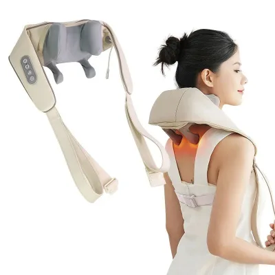 Multi-button Mode Adjustable Upgraded Portable Electric Deep Tissue Three-dimensional Kneading Neck Massager