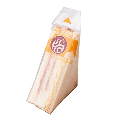 High Quality Food Grade Easy Wrap Tear Plastic Bakery Triangle Sandwich Storafge Packing Bags Perfect for Bakery Stores