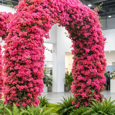 Artificial Flower Arch Silk Rose Floral Backdrop, for Wedding Ceremony Birthday Engagement Party Photo Booth Event Decor