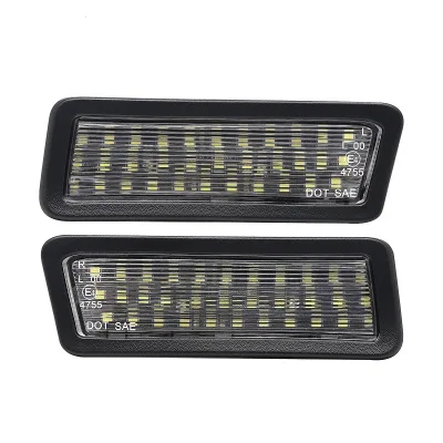 2022 for Ram 1500 Pickup Truck LED License Plate Light 6000K White Replacement Rear Bumper Tag Lamp Assembly 12V New Condition