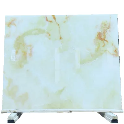 White Color Onyx Transparent Nature White Onyx Stone Tiles for Wall Background and Kitchen