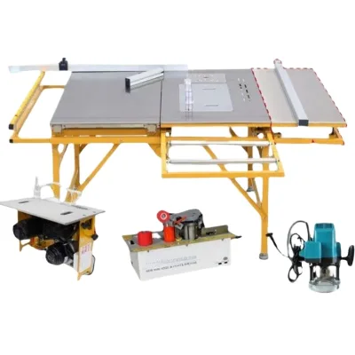 Vertical Wood Table Saw Machine Mini Multifunction Sliding Panel Double Blade Hot Sale Motor Core Best Seller