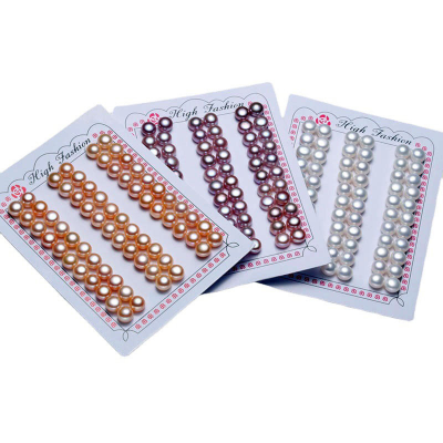 5A Grade Half-Drilled Natural Genuine Freshwater Pearl Factory Wholesale Button Loose Pearls for Rings and Earrings
