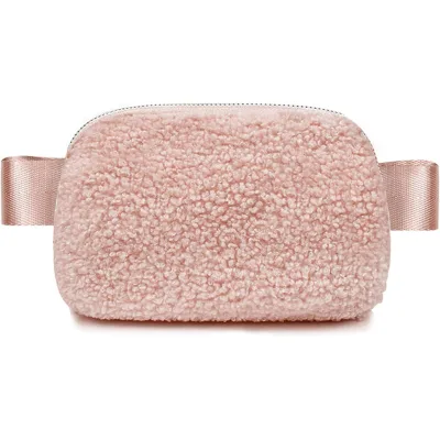Fluffy Small Pouch Fanny Pack Unisex Waist Bag Mini Crossbody Belt Bag