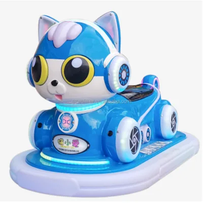 Hot Sell Fiberglass Led Electric Colorful Bumper Car Big Eyes Car for Parent-child Fun for Home Shopping Mall Adventure Park