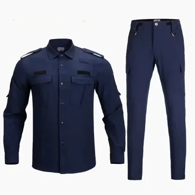 Quick Dry Spring Summer 75D Stretch Security Uniform Suits Officer Guard Uniform Logo Customized Security Suits