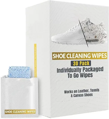 OEM Disposable All-Purpose Premium Portable Quick Cleaner Sneaker Wipes 30pcs Per Pack for Shoes for Adults' Cleaning