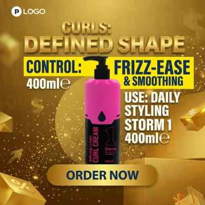 400ml Curly Hair Styling Cream Helps Curly Hair Elastin Tame Frizz & Enhance Softness Curly Cream