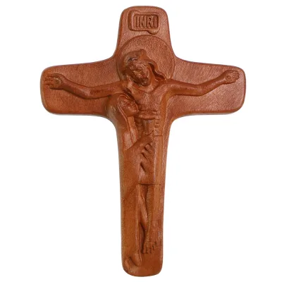 Palm-sized Wooden Maravillas Maria Sorrowful Mother Pectoral Unity Schoenstatt Mary at the Side of Jesus Crucifix Cross