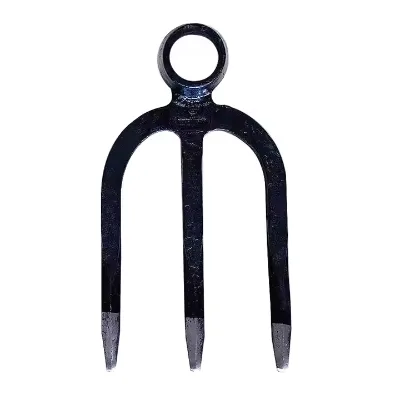 Industrial Grade Agricultural Steel Fork Soil Rake Hoe Long Handle Three/Four Tooth Tool for Flower Planting Vegetable Digging