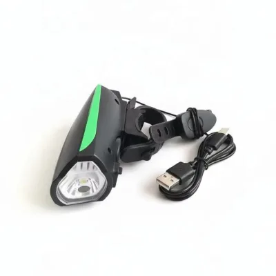 Factory Wholesale Super Bright Loud LED Bicycle Light 3 Modes 250LM USB Rechargeable IPX4 Waterproof Lightweight