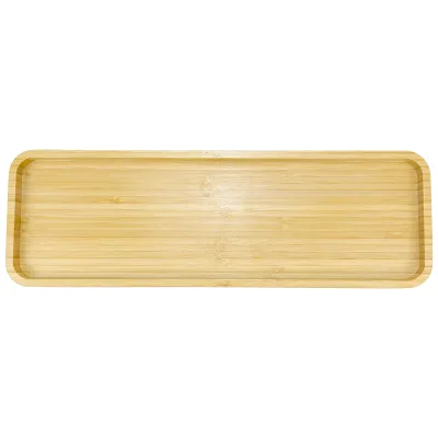 Factory Supply Customize Bamboo Vanity Tray, Bathroom Tray for Counter, Bamboo Tray for Bathroom