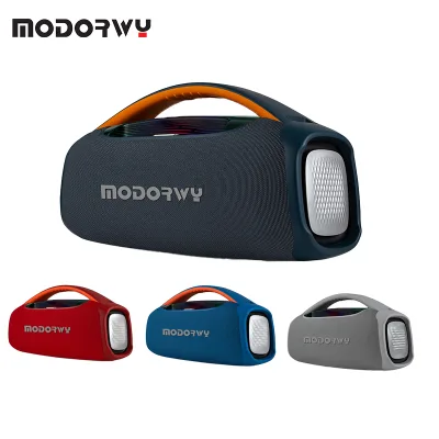 Portable Plastic Wireless for 5.0 Speaker 120W Outdoor 15000mAh RGB Bass Subwoofer with Aux Mic Input USB Handle
