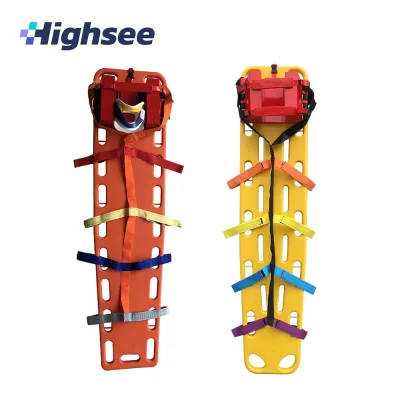 Adult Emergency Long X-ray Transcend Easy Carry Plastic First Aid Spine Board Stretcher
