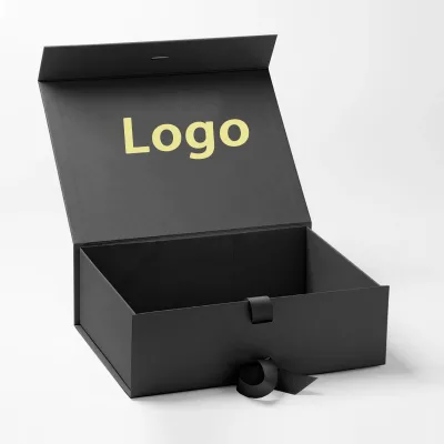 Wholesale Custom Book Shaped Flip Cover Magnetic Closure Cardboard With Magnetic Lid Gift Box Cajas Magnetic