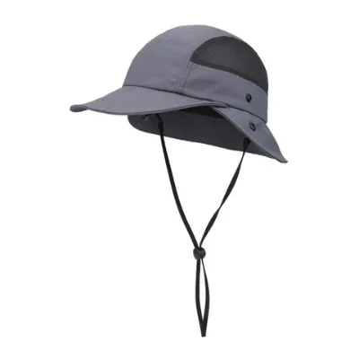 2024 Portable fishing men's sunscreen summer fast drying sun hat Outdoor hat cap foldable quick dry bucket hat with string