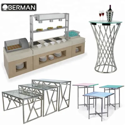 Wholesale Restaurant Furniture Modern Design Sideboard Luxury Buffet Table for Event Wedding