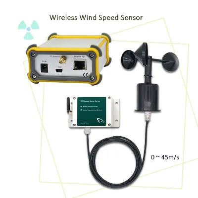 Wireless Wind Speed Sensor 0 45m s IP65 ABS Plastic Outdoor Anemometer Measurement Device