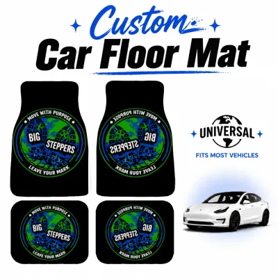 Wholesale Custom Printed Car Floor Mats with Logo Non Slip Backing and Private Label Packaging for Auto Distributors