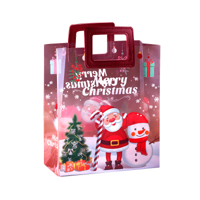 Christmas Companion Gift Transparent Handbag Christmas Gift Bag Gift Bag Creative Cartoon