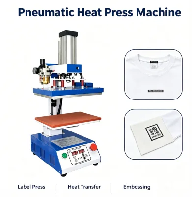 Small Semi-Automatic DTF Printer Heat Press Machine for Clothing with Sublimation Ink New 20x30 Heat Transfer