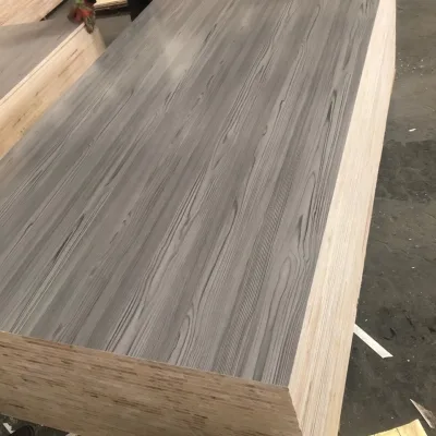 Consmos Wholesale 4*8ft 18mm Thickness E0/E1 Grade Glue Laminated Melamine Veneer Block Board for Furniture
