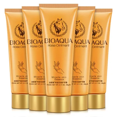 OEM BIOAQUA Private Label Skin Care Whitening Moisturizing Anti Chappede Nourishing Horse Oil Hand Cream