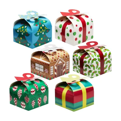 1688 Cute Cartoon Printing Gift Candy Chocolate apple Wrapping Wholesale Small Flower Gift Paper Box 1688 Purchase