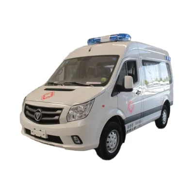 China Factory Foton Customized Hospital Clinic Use 150HP Diesel 4x2 Commercial Ambulance Truck with 7 Seats for Sale