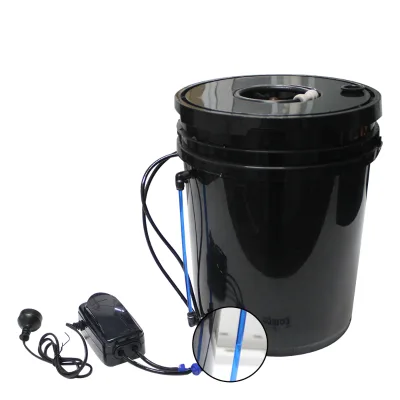 DWC and Drip Growing Irrigation Hydroponic System with 1 Site of Basket Cup 20L Clone Bucket Plant Growing