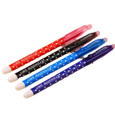 Hot Sales 0.5mm Plastic Erasable Gel Pen for Office & School Use