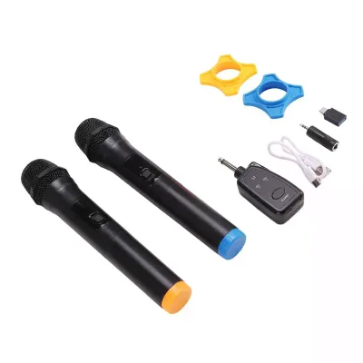 Karaoke Wireless Headset Microphone Handheld Dynamic Dj Mic Rechargeable Receiver for Wedding Speech Club Show Meeting