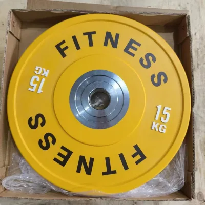Wholesale Custom Competition Rubber Bumper Plates Set Weightlifting Calibrated Color Barbell Weight Plate