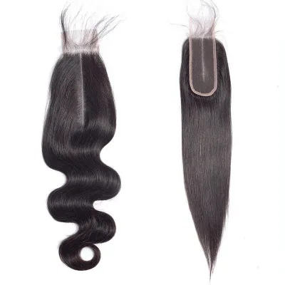 100% Real HD Lace Closure 2x6 Deep Parting Human Hair Closures Pre Plucked 2*6 Transparent Lace Closure