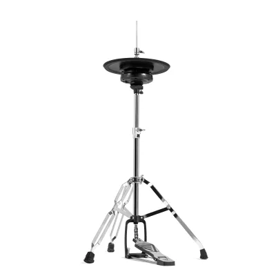 Three-Piece Set of Electronic Drum Kit Stands Hihat Stand Pedal Cymbal-Essential Musical Instrument Accessories