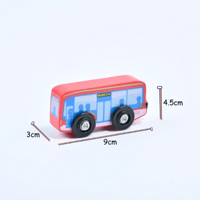 Colorful 3-Piece Set of Smooth Inertia Wooden Transportation Cars Water-Based Paint Play Toys 2-4 Years Old Other Toy Vehicles
