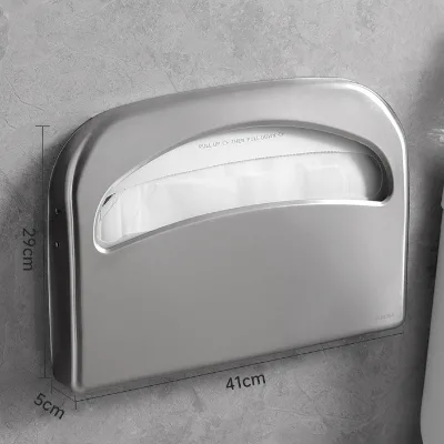 Public Bathroom Paper Holder Metal Toilet Tissue Rack Fold Toilet Potty Cover Holder Bathroom Paper Towel Holder for Hotel