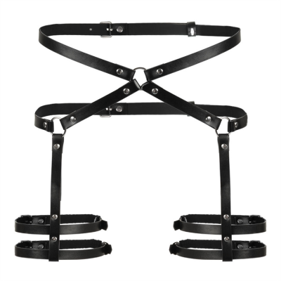 Factory Direct Sales Role-Playing Sex Toys PU Leather Adjustable Size Bdsm Bondage Pants