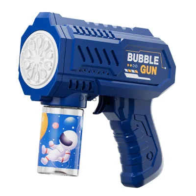 Bubble Gun 10 Holes 2024 Bubble Toys Gun Automatic Soap Bubbles Machine Gun With Light for Kids