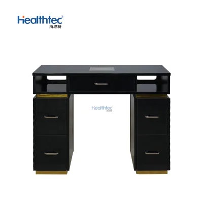 Nail Manicure Table Factory Sales Modern Beauty Nail Salon Equipment Wooden Nail Art Table With Drawer