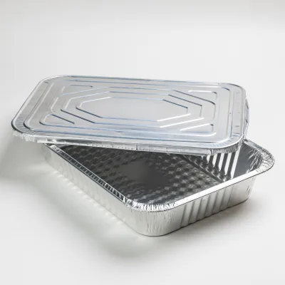 Allwin Aluminum Half Size 9x13 Extra Heavy Duty Disposable Foil Pans (25 Sets) for Baking Kitchen Catering & Meal Prep